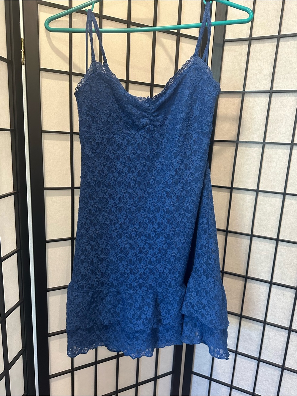 Aeropostale Royal Blue Lace Mini Dress